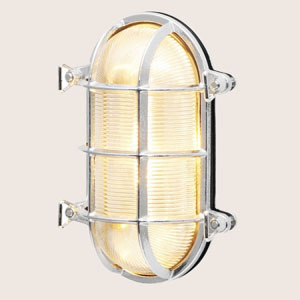 船舶用の照明器具として使われてきた小型のバルクヘッドライト（船舶の隔壁、艦橋部壁付け、天井付けの照明器具）を日本のエクステリア用にアレンジ。