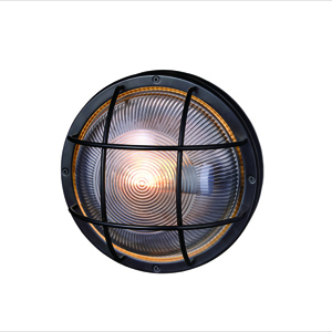 ”ブラック”　船舶用照明の耐久性のパーツを使用した屋外にも耐える真鍮ブラケットライトです。